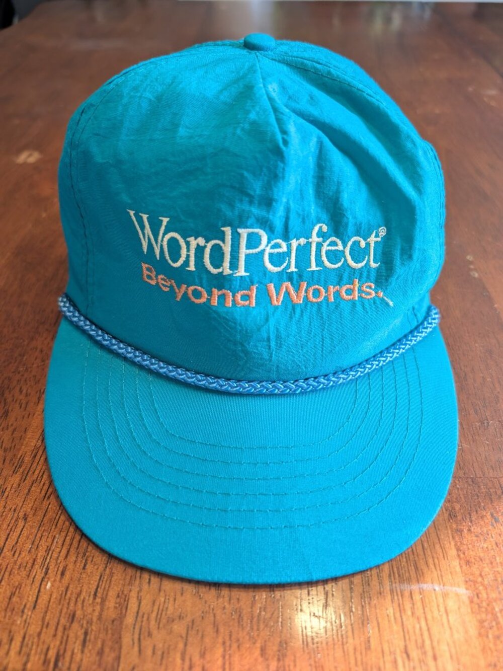 Vintage WordPerfect Zipperback Nylon Hat - Size OS